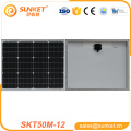 El mejor precio 50 w de silicio amorfo panel solar 50 w mono cristalino panel solar 50 w mono panel solar CE TUV